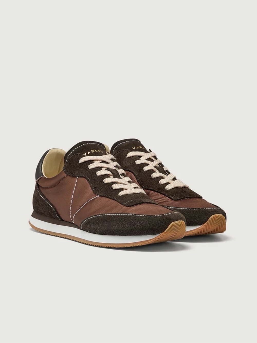 Varley Amera Suede Runner in Brown